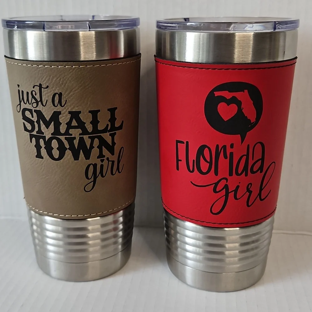 Polar Camel Tumbler Set, NWT, Red & Tan
